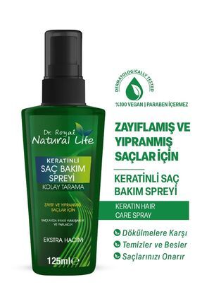 Aşırı Yıpranmış Saçlar Için Dökülme Karşıtı Keratinli Bakım Spreyi 125 ml Image 0