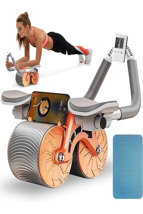 Sayaçlı Mekik Aleti Spor Aleti Dirsek Destekli Dijital Ekran Karın Egzersiz Fitness Tekerleği Image 0