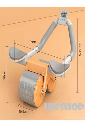 Sayaçlı Mekik Aleti Spor Aleti Dirsek Destekli Dijital Ekran Karın Egzersiz Fitness Tekerleği Image 5