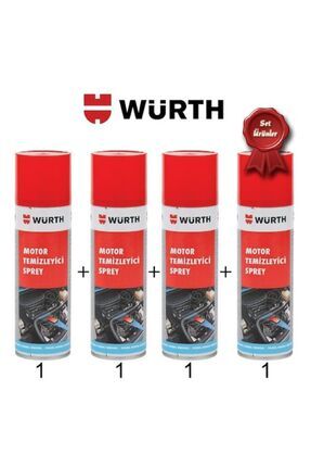 WÜRTH MOTOR TEMİZLEME SPREYİ (500ML) (4 ADET) Image 0
