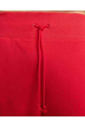 Sportswear Phoenix Fleece High-Waisted Wide Oversize İspanyol Paça Kırmızı Kadın Eşofman Altı Image 7