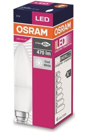 Osram 5 Watt E-14 Ince Duy 6500 Kelvın Buji Led Ampul Image 0