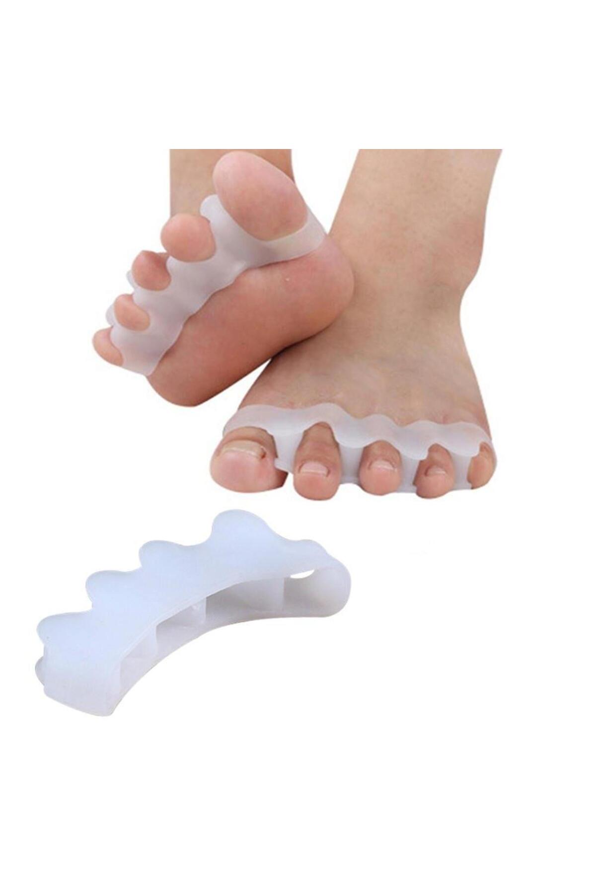 غلتک سیلیکونی جداکننده پا 5 انگشتی جداکننده هالوکس والگوس