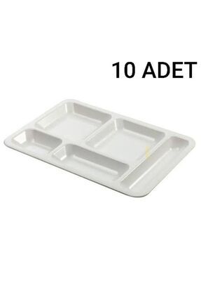 10 Adet Self Servis Tablot Tabağı Polikarbon Image 0