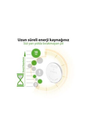 Batteries CR2032 Lityum Düğme Pil, 3 Volt, 5'Li Kart Image 4