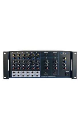 Tepe Sound NOVA-800 2*400 Watt 6 mic ve 6 line girişli - Her kanal Volum,Bass,Tizz,Effect,panlı Amfi Image 0