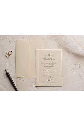 Düğün,nikah,nişan Davetiyesi 9132 ( 50 Adet ) Image 0