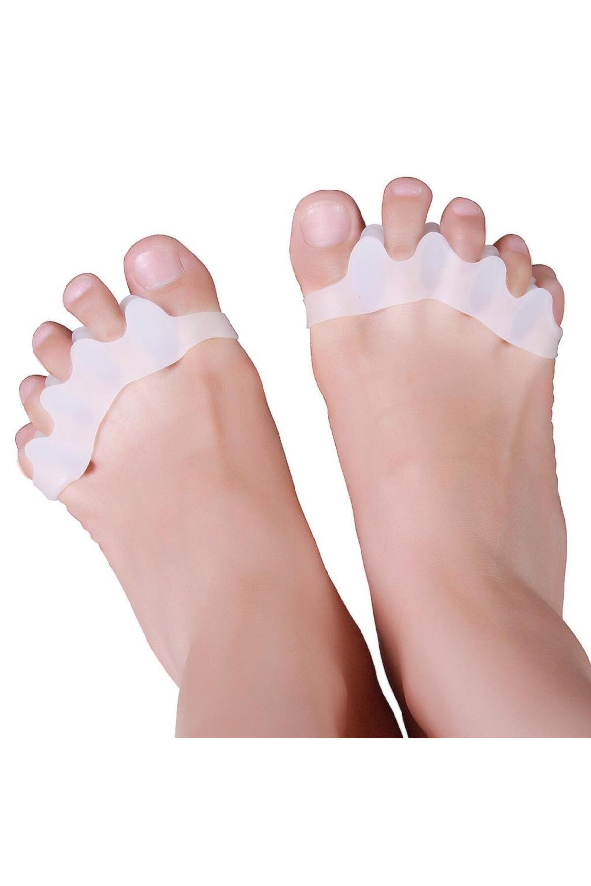 غلتک سیلیکونی جداکننده پا 5 انگشتی جداکننده هالوکس والگوس