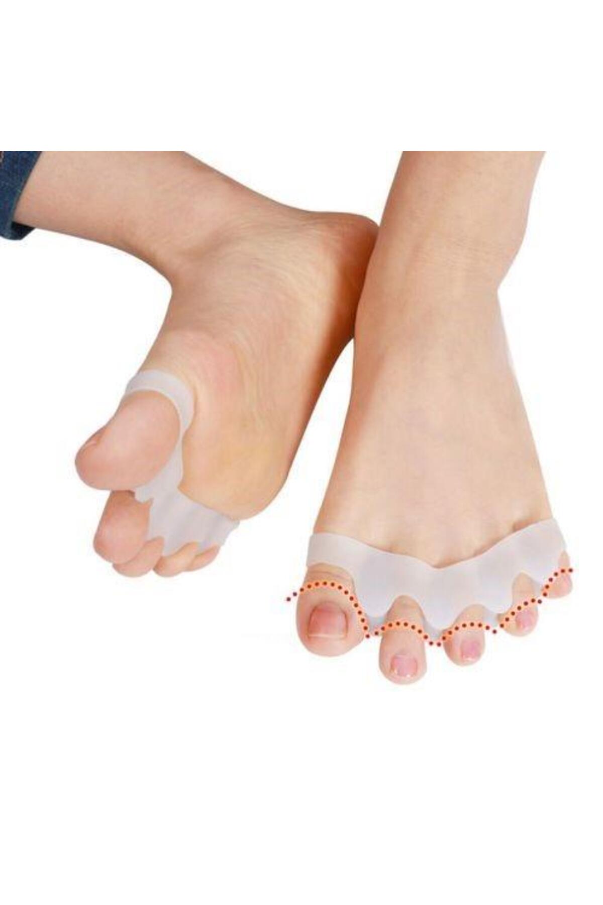 غلتک سیلیکونی جداکننده پا 5 انگشتی جداکننده هالوکس والگوس