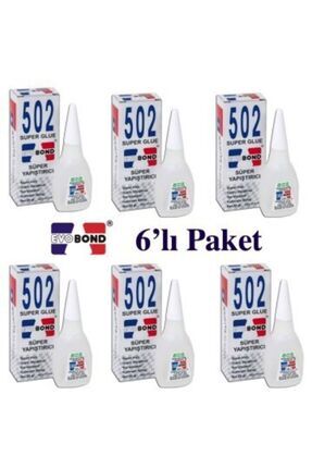 Orjinal Evo Evo Bond 502 Süper Japon Yapıştırıcısı 20 Gr X6 Image 0