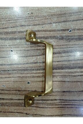 Sarı Prinç Açılı Çekme Kol 13cm El Yapımı Image 0