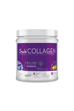 Kolajen Probiotic Ananas Aromalı 300gr - 8000 Mg Hidrolize Collagen Peptit - Tip1,tip3 Image 0
