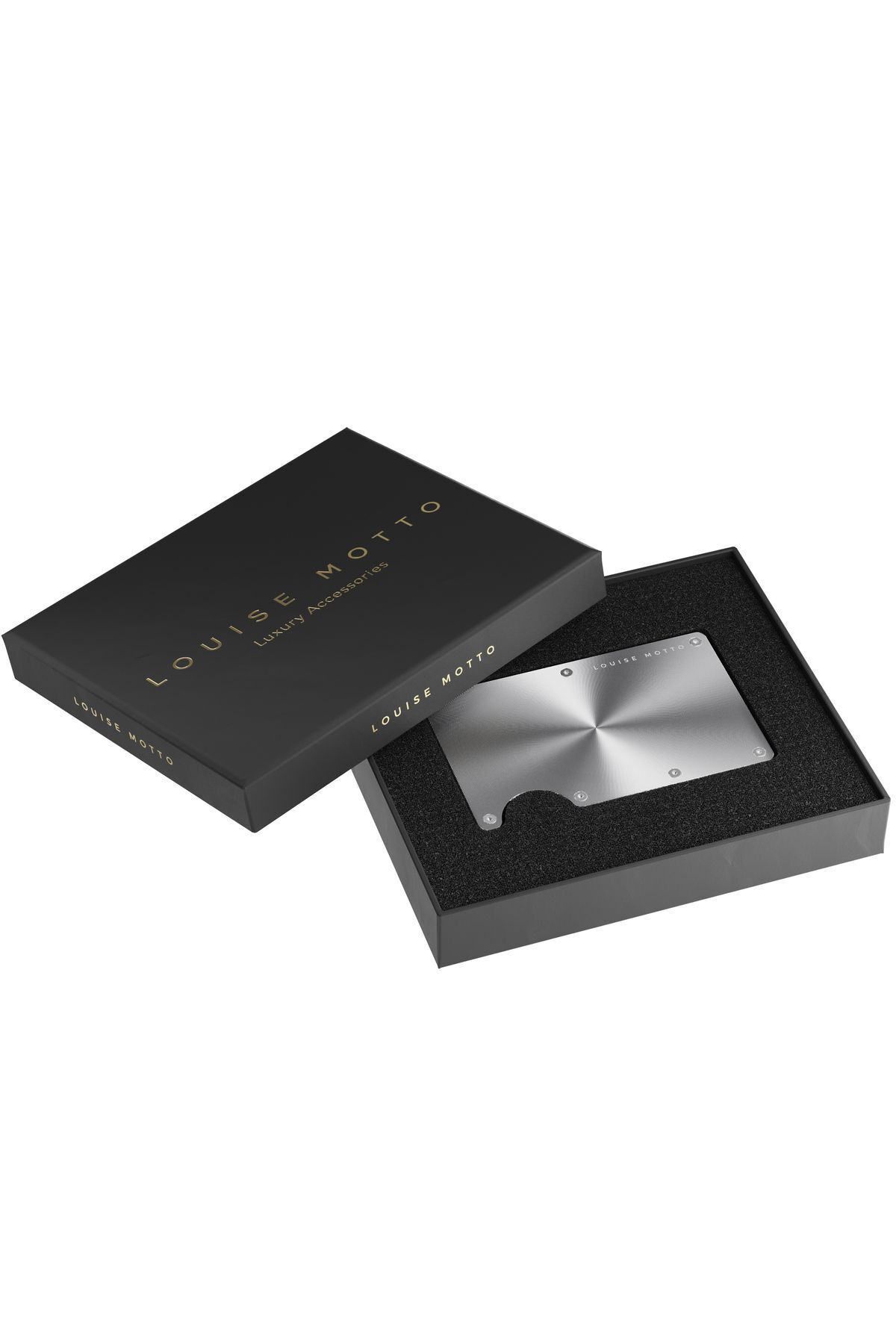 Cardx - Shine Strap - کیف پول مینیمالیستی نسل جدید، نگهدارنده کارت - Rfid Blocking، زنان و مردان (نقره ای)