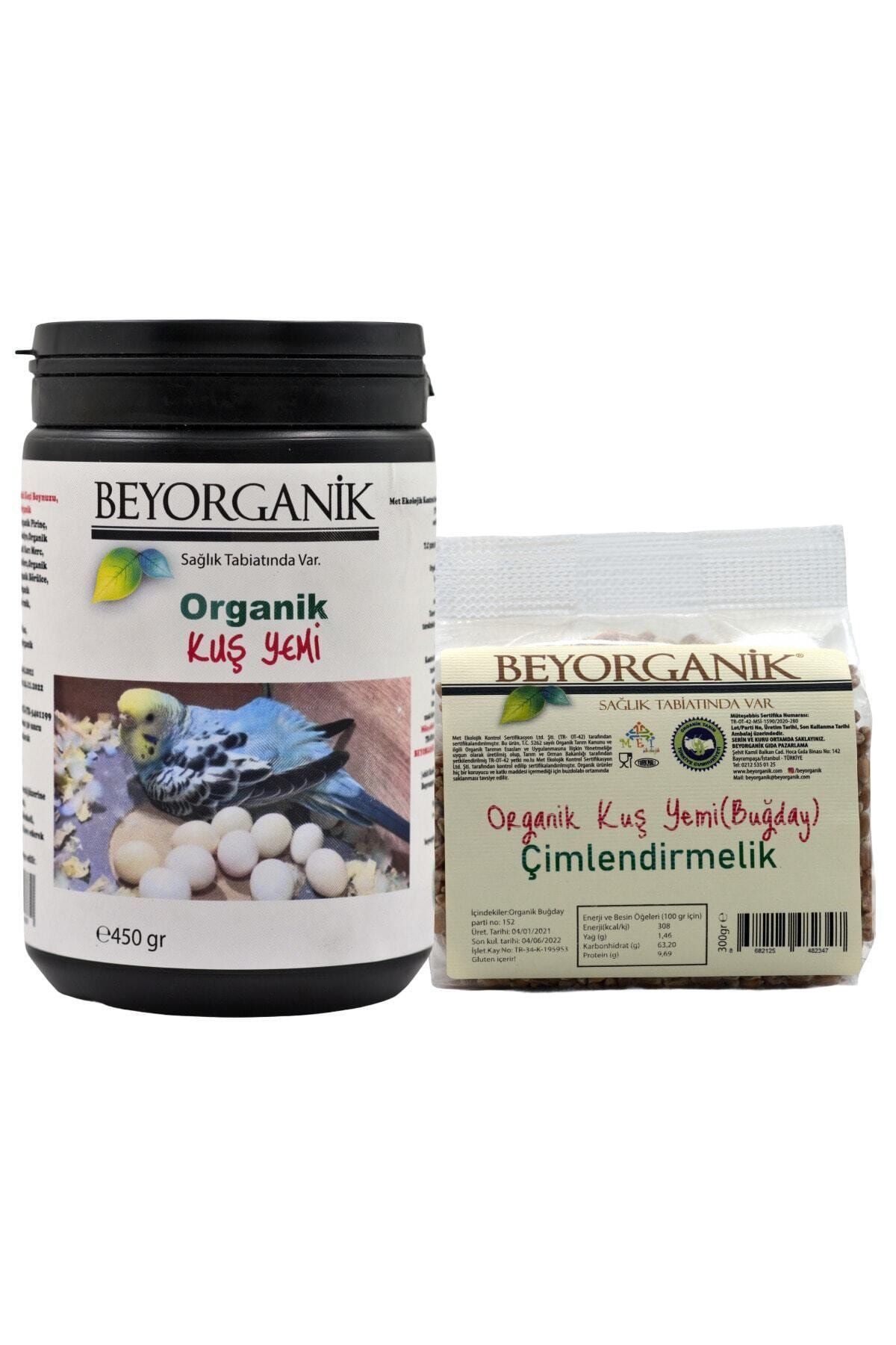 BEYORGANİK Kuş Yemi ve Organik Buğday Kuşlar İçin 2'li Paket