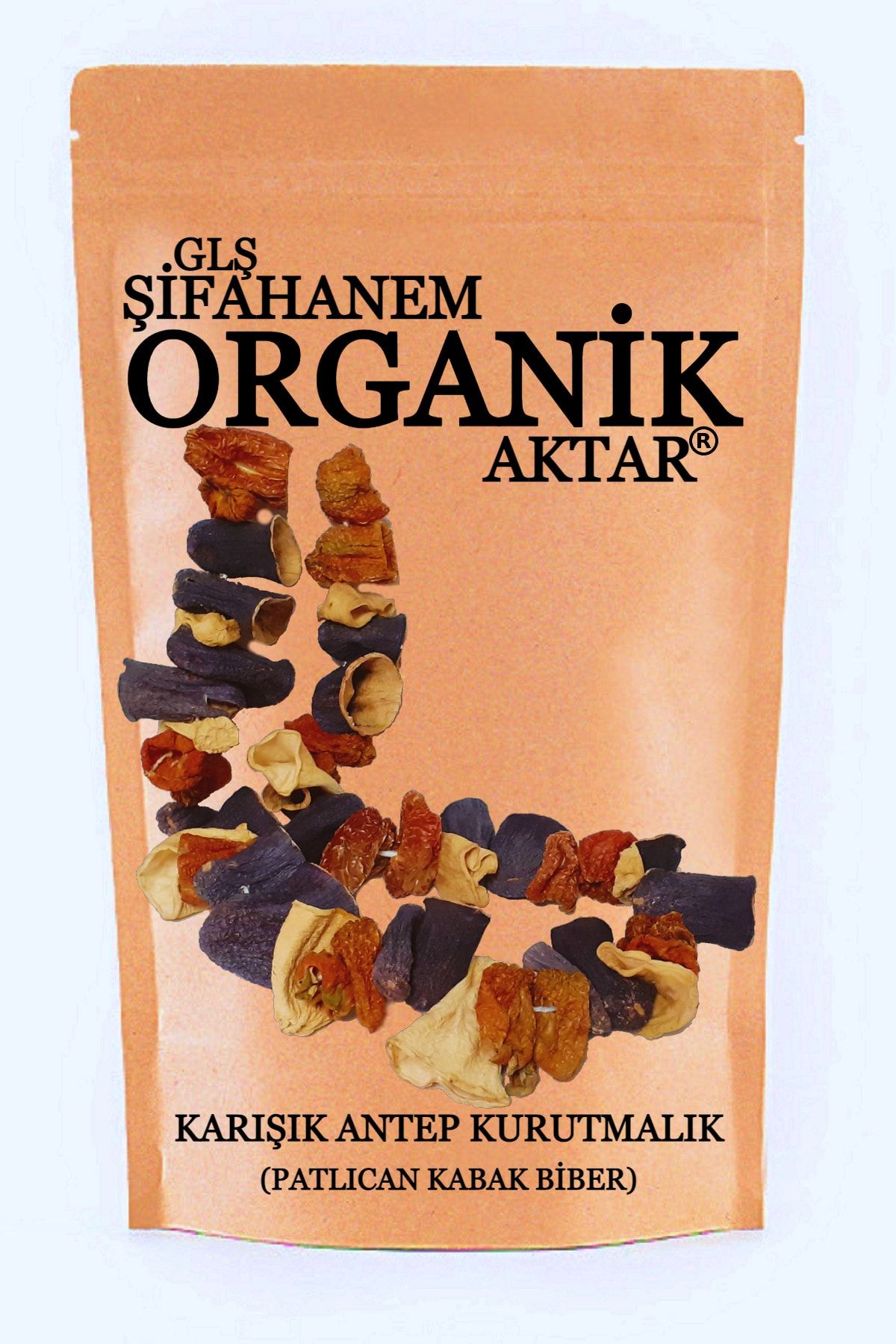 GLŞ ŞİFAHANEM ORGANİK AKTAR Antep Patlıcan Biber Kabak Kurusu Karışık