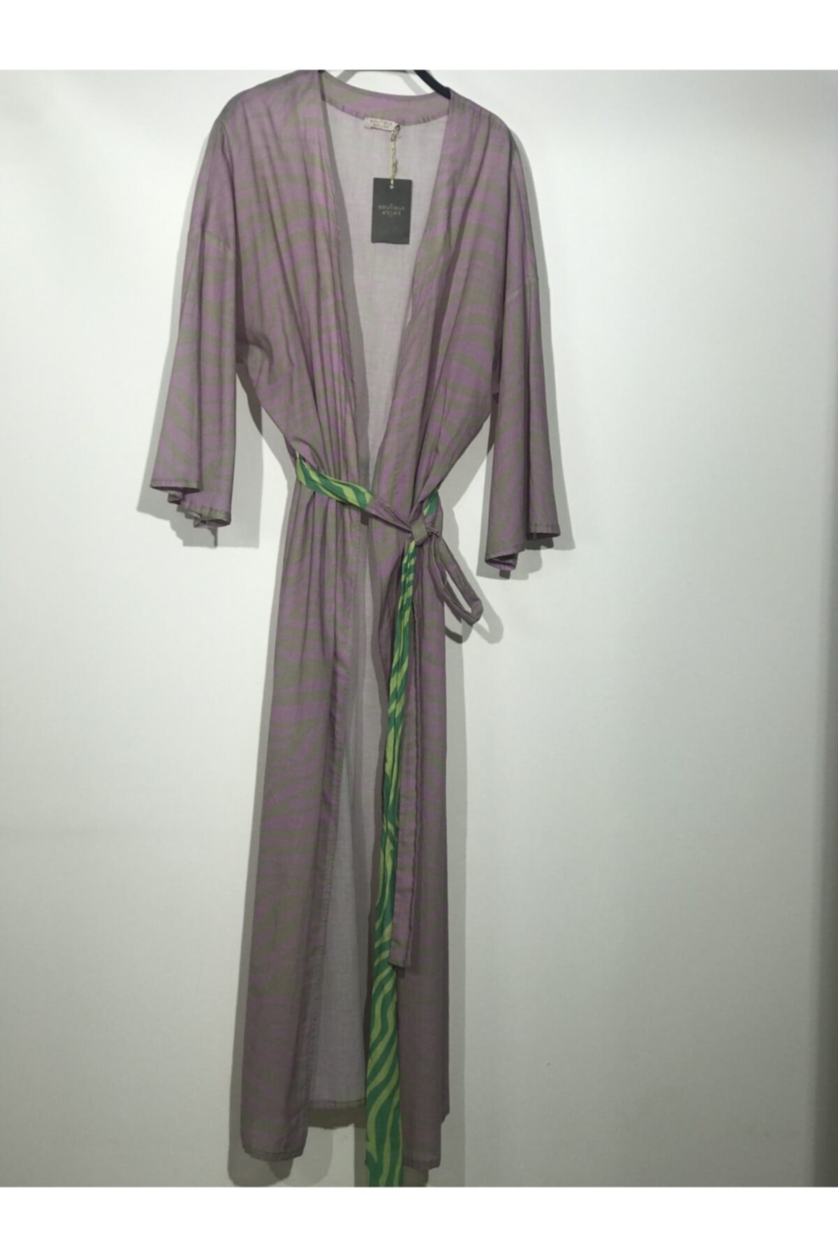 BOUTIQUE ATELIER Pembe Desenli Kimono