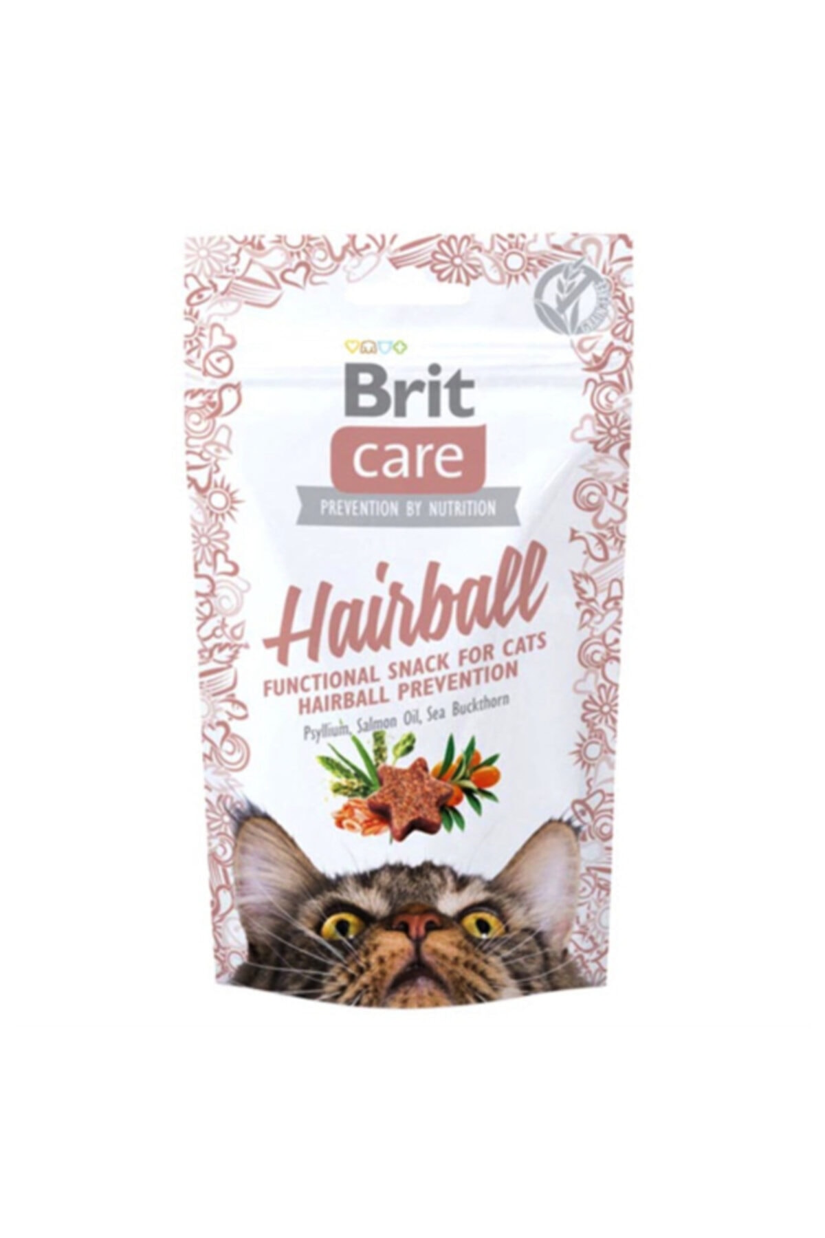 Brit Care Kedi Tüy Yumağı Önleyici Somon Yağlı Kedi Ödülü 50 Gr