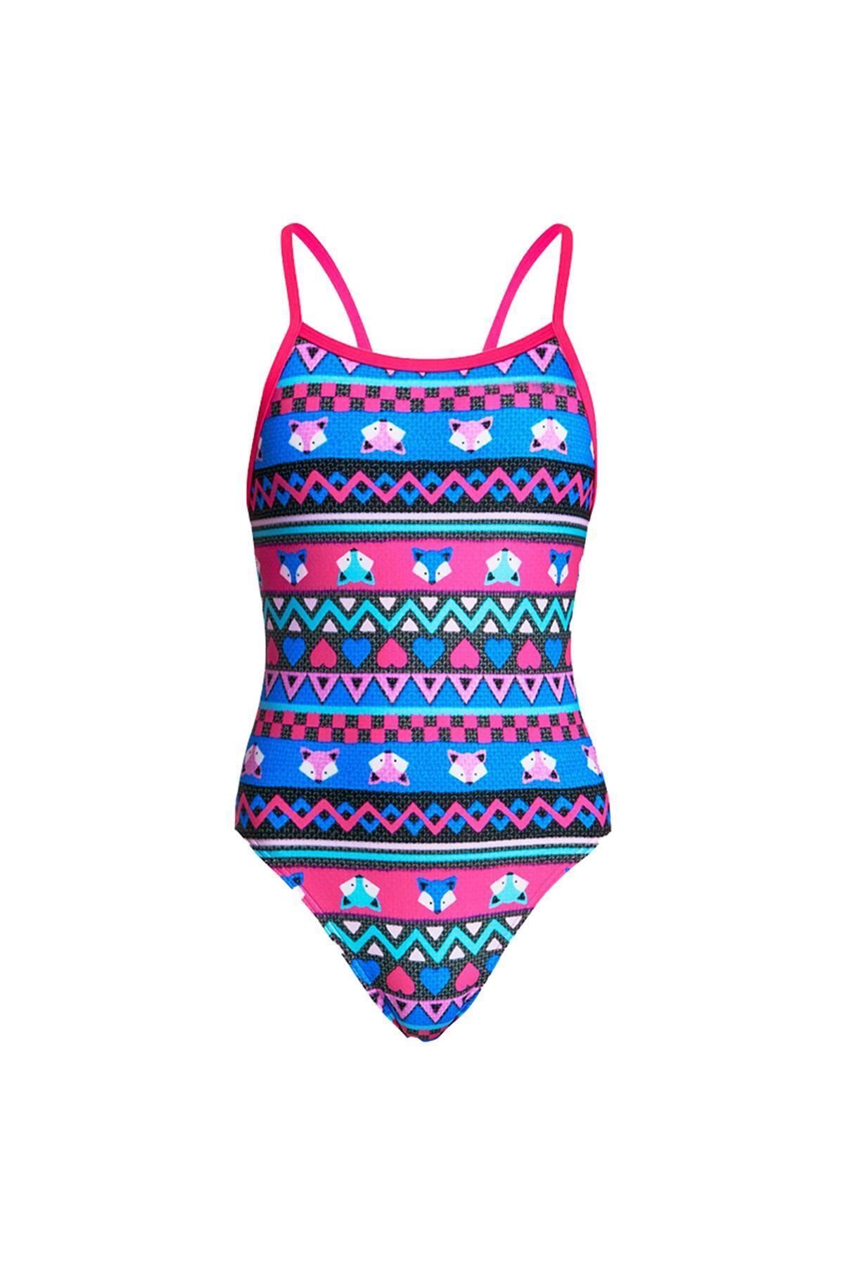FUNKİTA Girl's Single Strap One Piece Miss Foxy