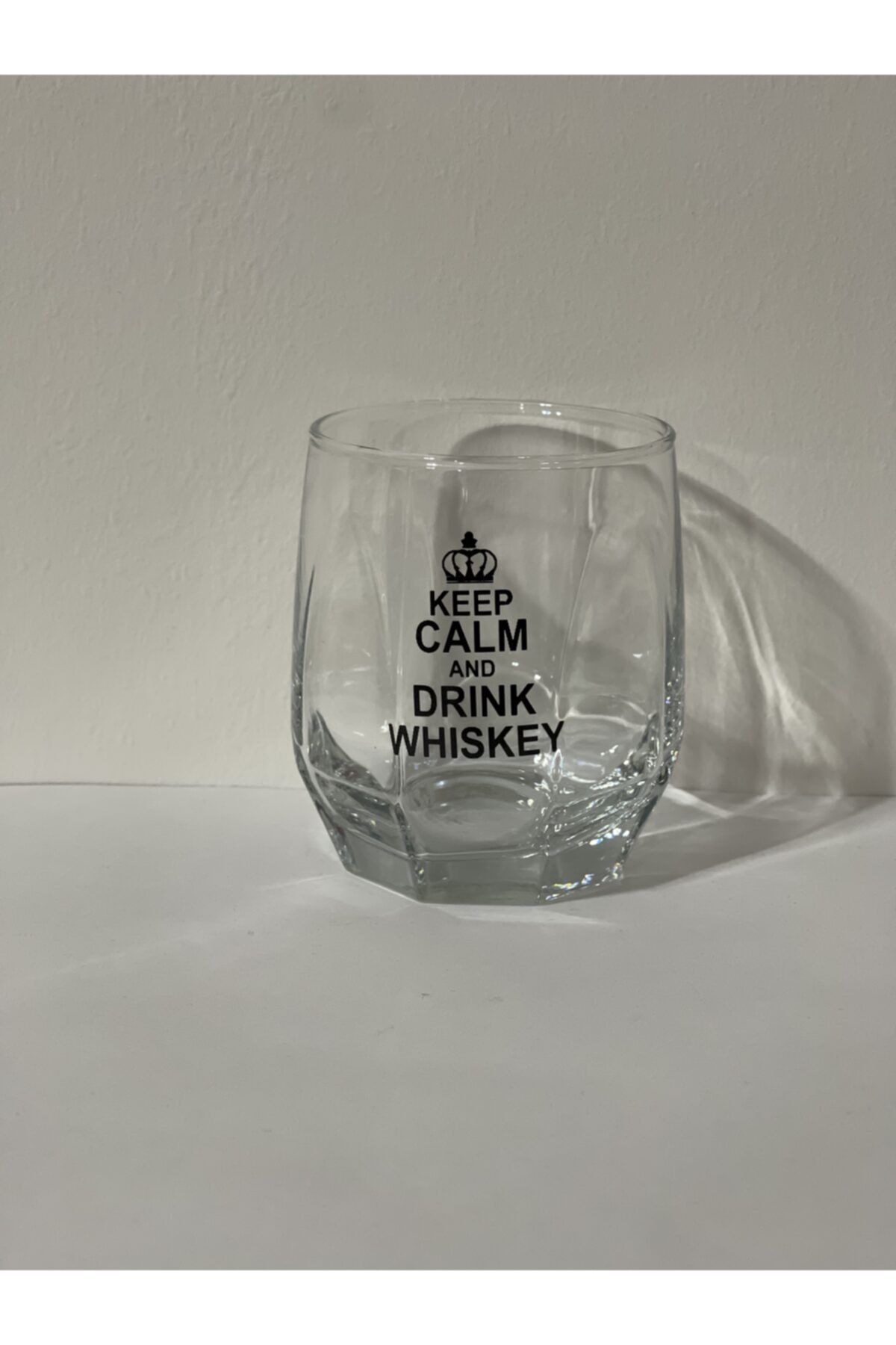 lykia kupa Keep Calm And Drink Whiskey Baskılı Viski Bardağı