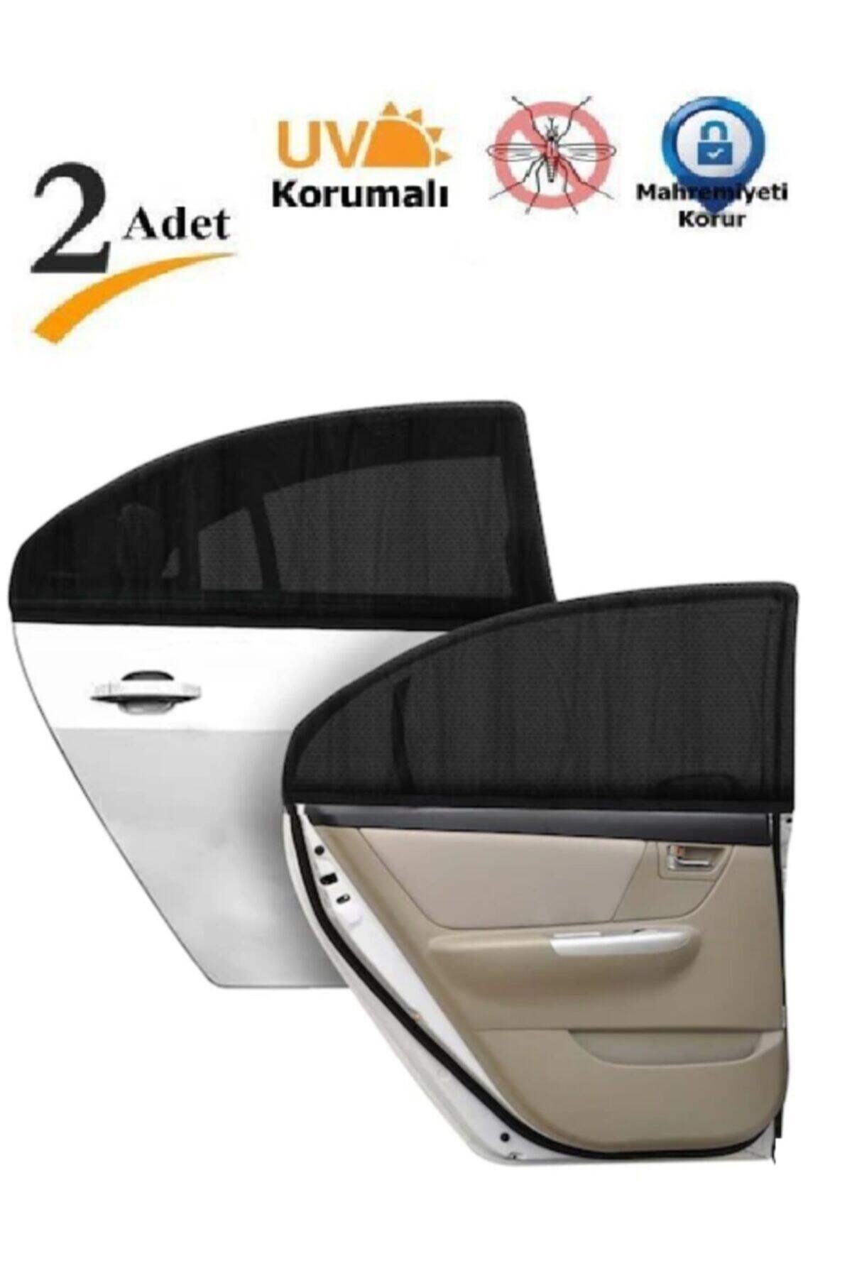 Auracar 2 Adet Araba Yan Cam Güneşlik Perde Kılıf Oto Araç Arka Yan Cam Güneşliği Perdesi