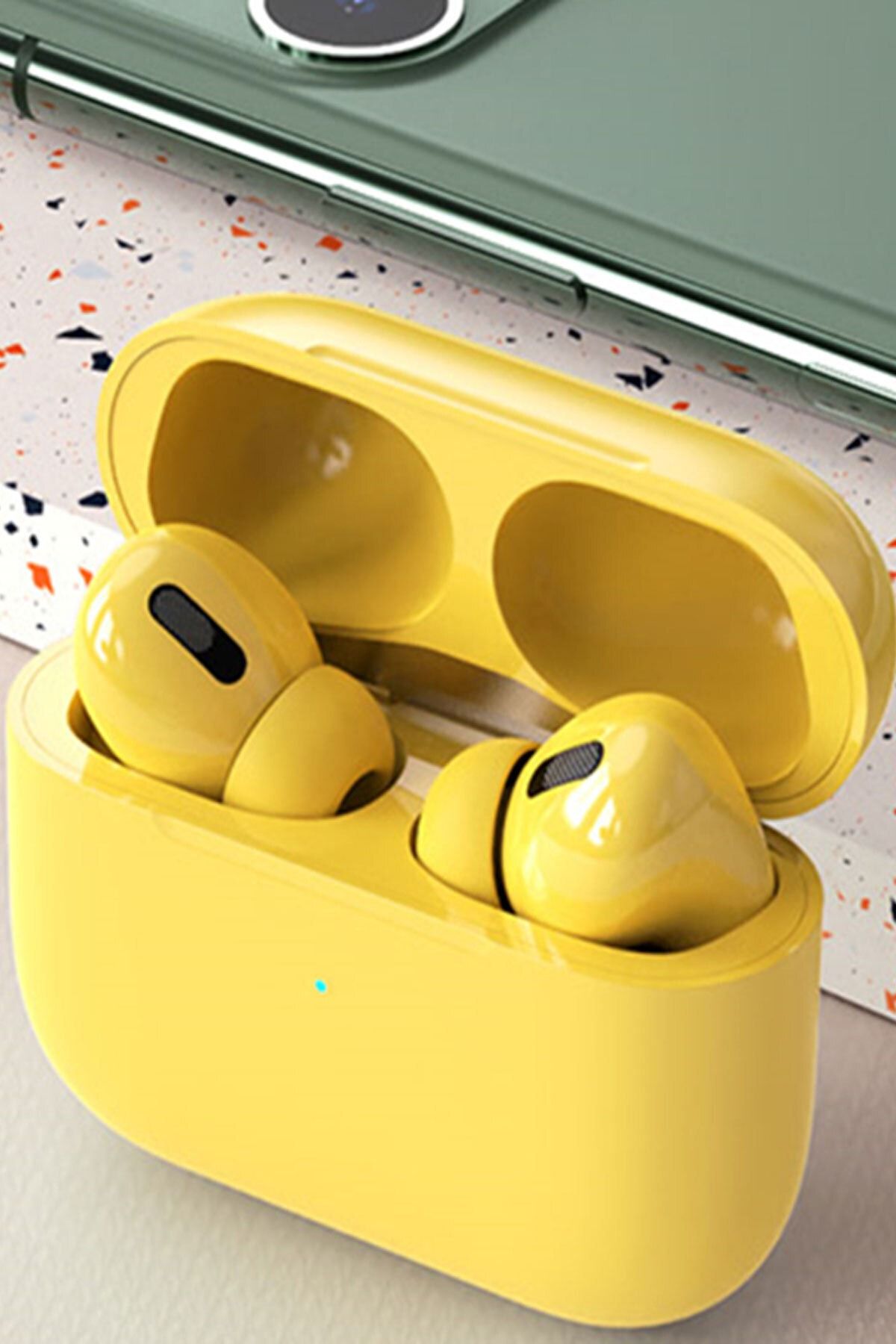 Ekalitem Airpods Pro 2. Nesil Tws Bt 5.0 Ios Android Uyumlu Sarı Bluetooth Kulaklık