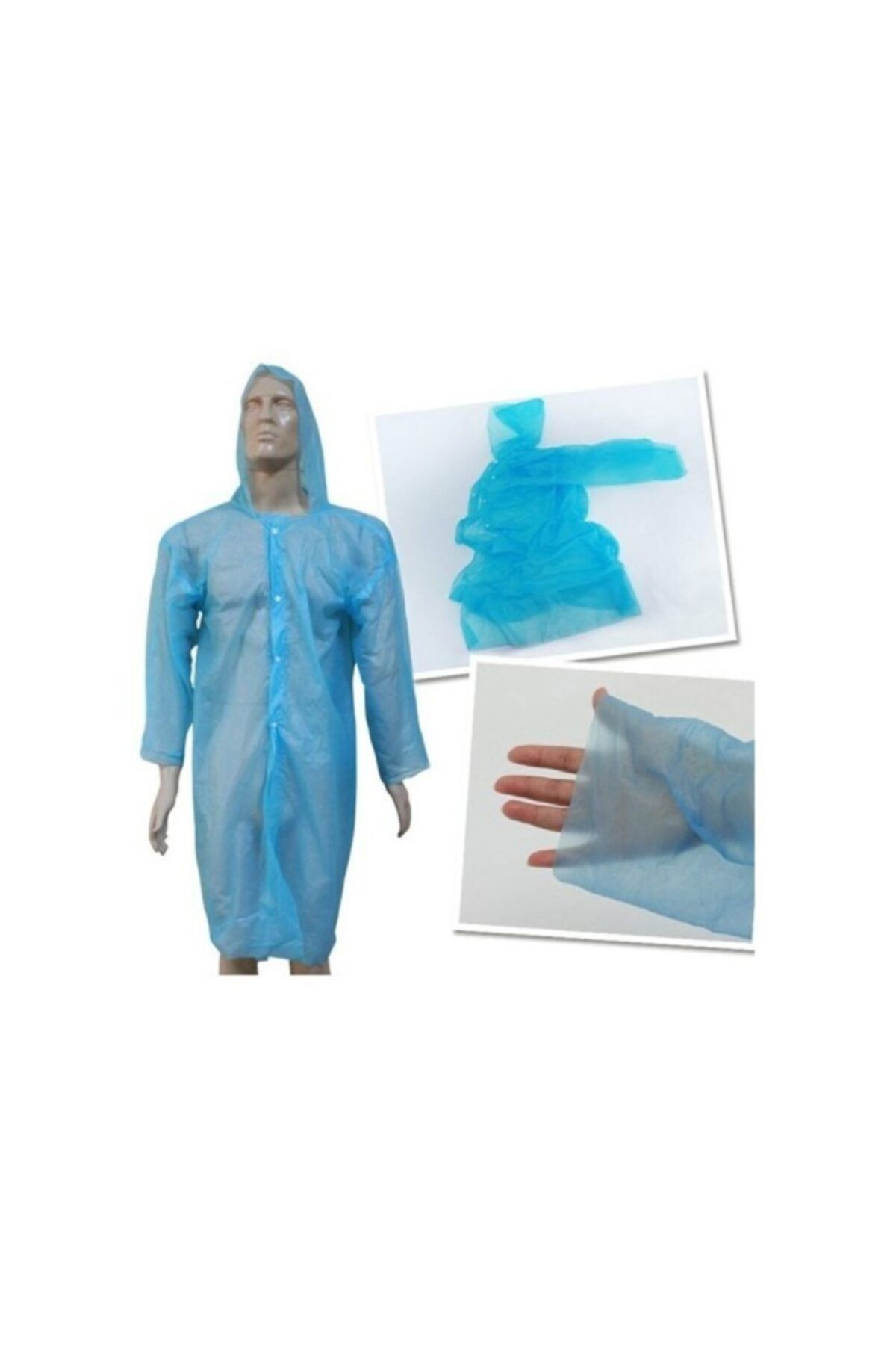 Berrinstore Tek Kullanımlık Çıtçıtlı Yağmurluk ( 5 Adet )