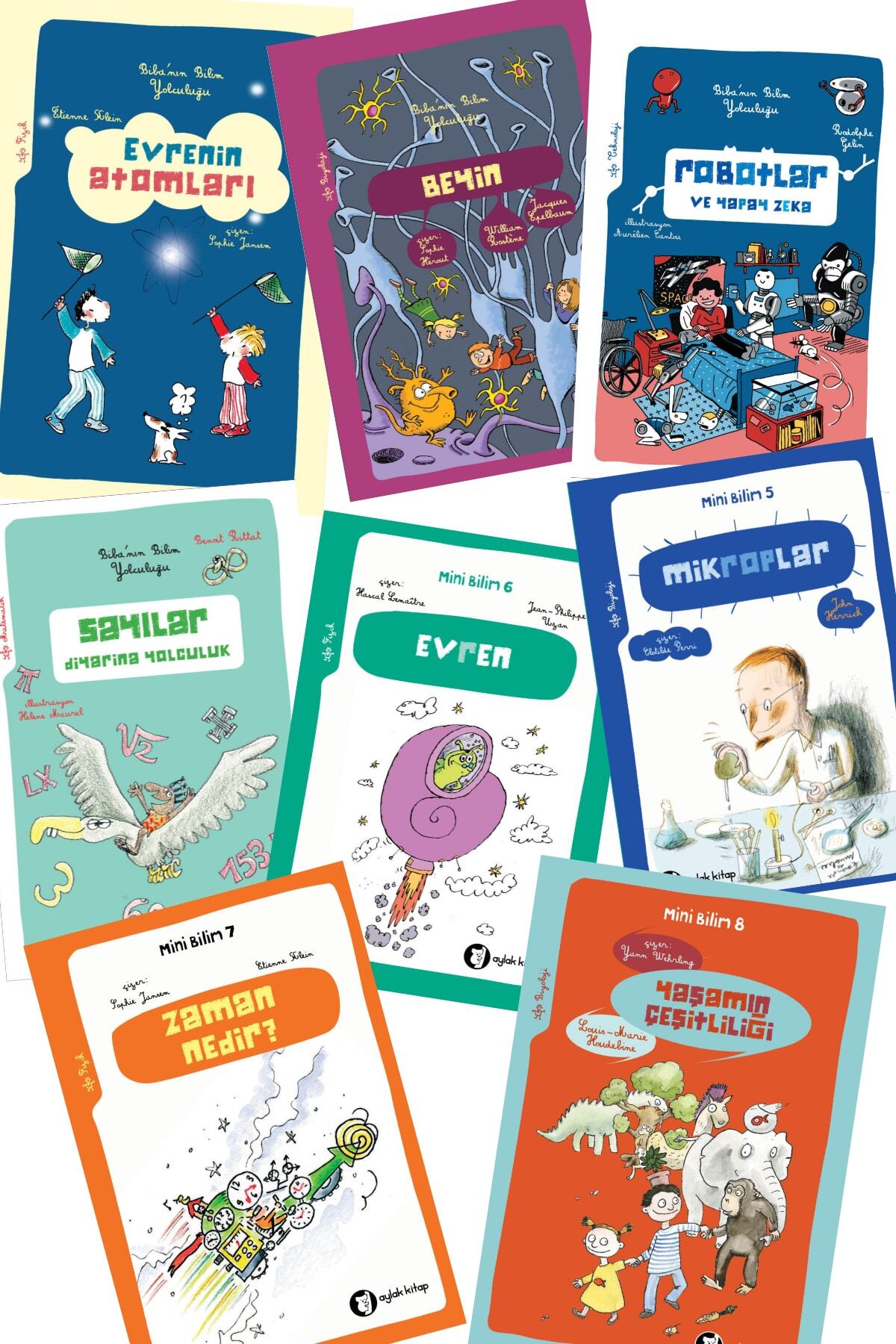 Aylak Kitap Çocuklar Için Mini Bilim Seti - 8 Kitap