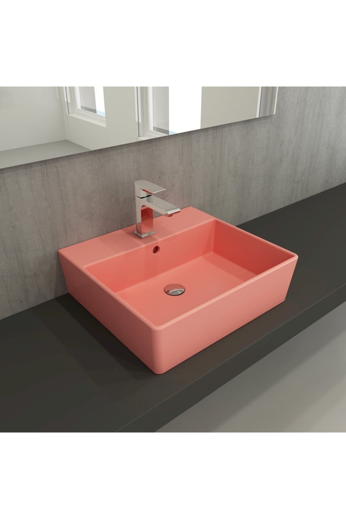Bocchi Mılano Lavabo 50 Cm - Mat Somon