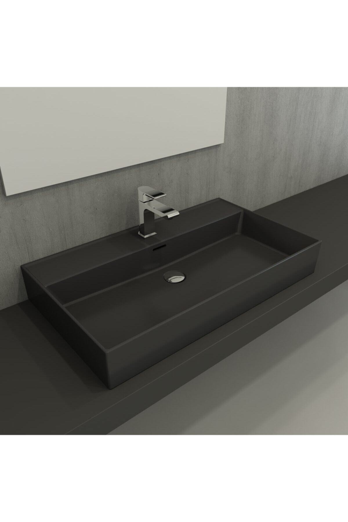 Bocchi Mılano Lavabo 80 Cm - Antrasit