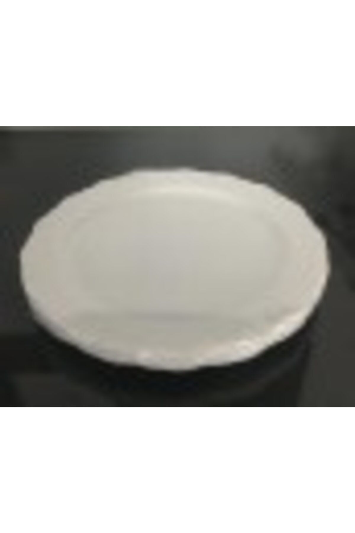 BERGAMA PLASTİK Lüks Plastik Beyaz Tabak 22,5 cm 10 Adet