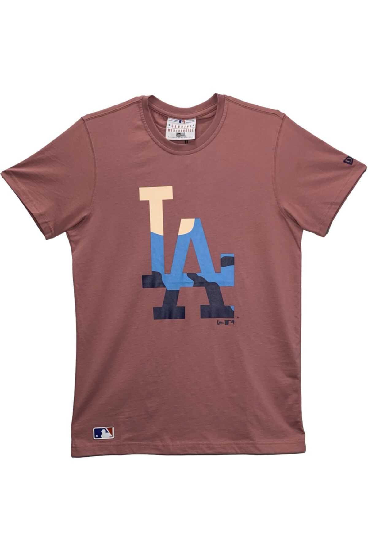 SPORTSACADEMY Mlb Los Angeles Dodgers Camo Beyzbol T-shirt