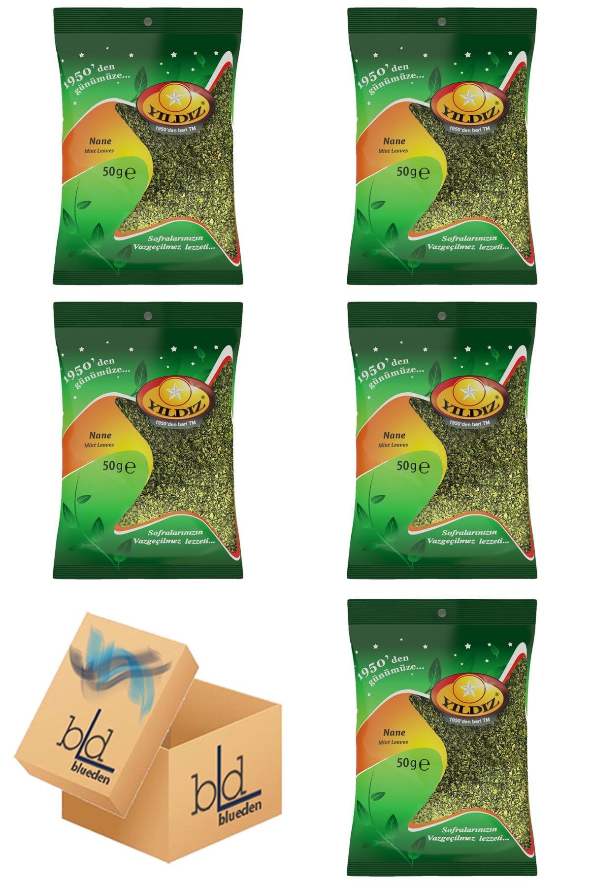 Blueden Yıldız Nane Baharat 50 Gr X 5 Adet