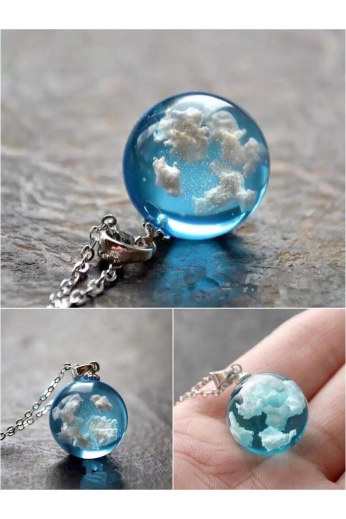 Planet Butik Gece Parlayan Gökyüzü Bulut Kolye