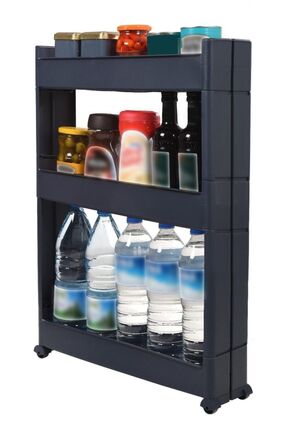 Çok Amaçlı Tekerlekli Mutfak, Banyo Rafı Organizer Sr-03 Image 0