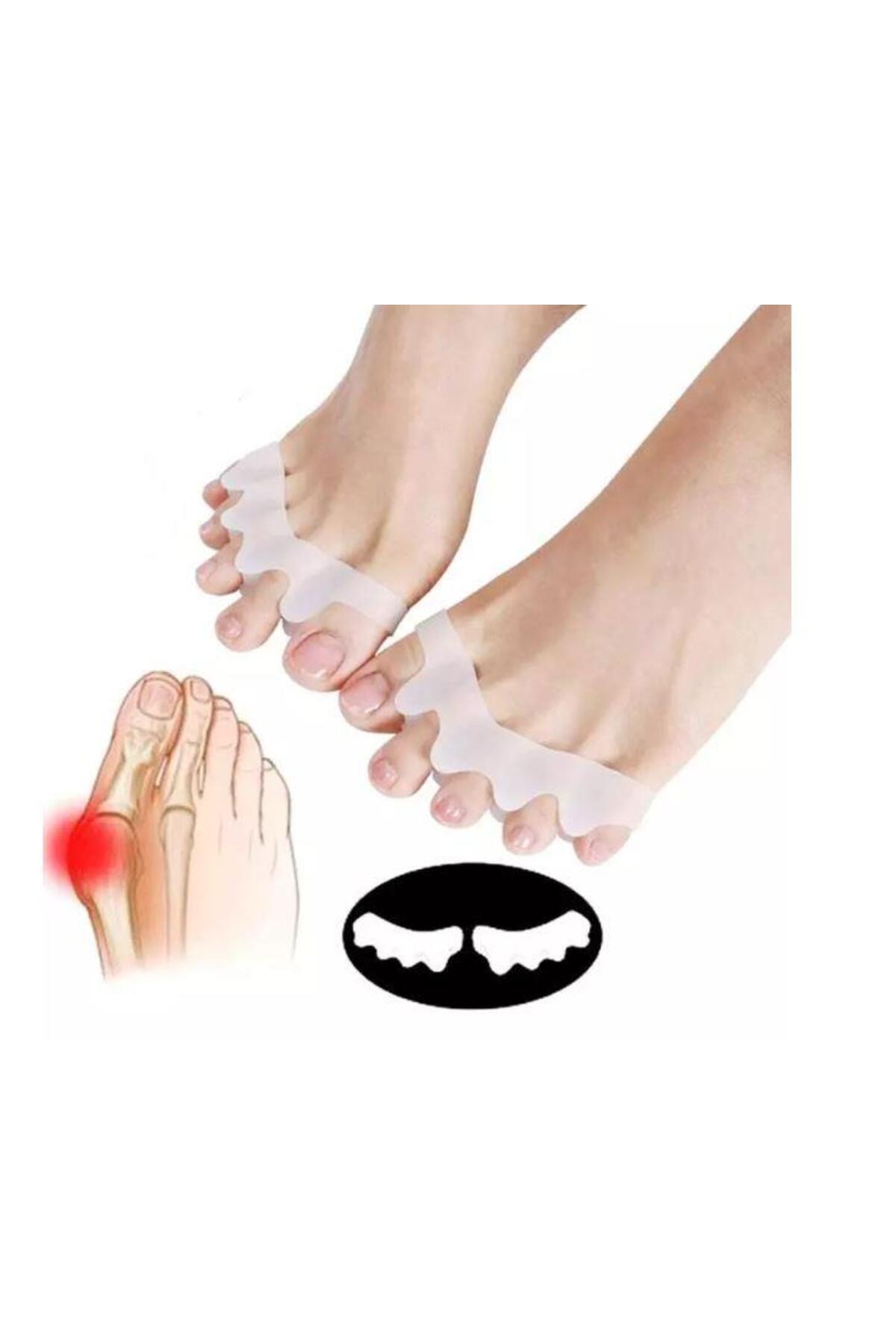 غلتک سیلیکونی جداکننده پا 5 انگشتی جداکننده هالوکس والگوس