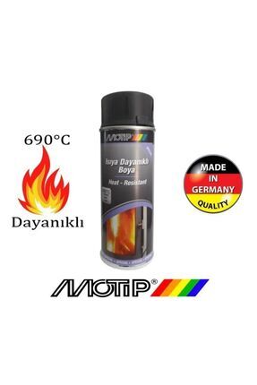 Yüksek Isıya Dayanıklı Siyah Sprey Boya 400ml. Image 0