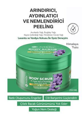 Besleyici, Arındırıcı Ve Nemlendirici Vücut Peelingi Lavanta - Vanilya 250ml (relax) Image 0