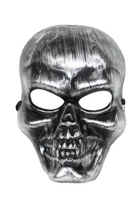 Kuru Kafa Maske   Hallowen Cadılar Bayramı Kuru Kafa Maske Siyah Gümüş Image 0