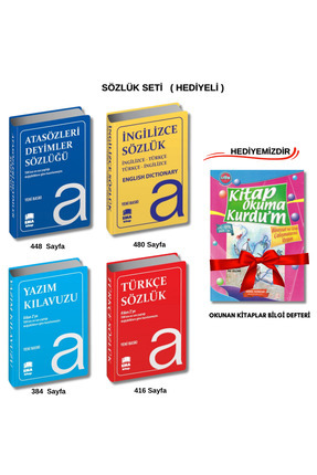 TDK Sözlük Seti Türkçe-ingilizce-atasözleri Ve Yazım Klavuzu (4 KİTAP SET BİALA KAPAK) Image 0
