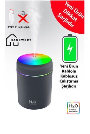 Şarjlı Humidifier 300ml Ml Hava Nemlendirici Buhar Makinesi Ve Aroma Difüzörü Image 0