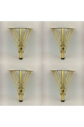 18 Cm Venüs Model Gold Metal Mobilya, Dolap, Koltuk, Tv Ünitesi Ayakları (4 ADET) Image 0