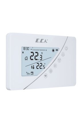 E.c.a Poly Touch 400w Programlanabilir Kablosuz Oda Termostatı Image 1