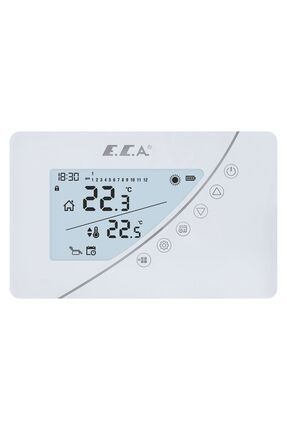 E.c.a Poly Touch 400w Programlanabilir Kablosuz Oda Termostatı Image 0