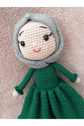 Amigurumi Sevimli Tesettürlü Bebek Organik Oyuncak Image 0