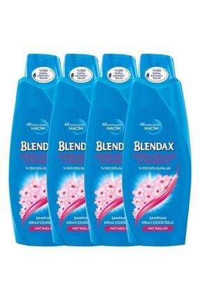 Anında Parlaklık ve Yumuşaklık Kiraz Çiçeği Özlü 500 ml x4 Şampuan Seti Image 0
