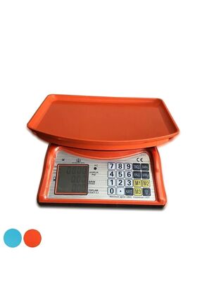 Yeni Renkli Elektronik Dijital Manav Market Pazarcı Mutfak Terazisi 40 Kg Kapasite 2 gr Image 0