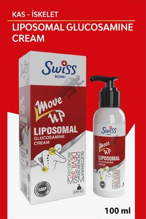 Swiss Bork Liposomal Glucosamine & Collagen Type II Krem M• Takviye Edici Gıda • Glukozamin • 100 ml Image 0