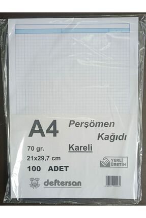 A4 Kareli Kağıt 100 ' Lü Image 0