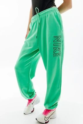 Sportswear Clup Yüksek Belli Oversize Kesim Kadın Spor Eşofman Altı Image 0