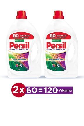 Jel 2x Renkliler Sıvı Çamaşır Deterjanı 60 Yıkama  3900ml 2'li Set Image 0